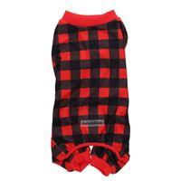 Rufus & Rosie Christmas Check Dog Pyjamas Large