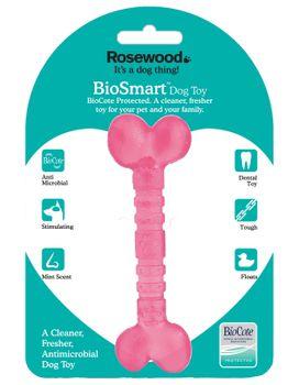 Rosewood Biosafe Pink Puppy Bone Dog Toy