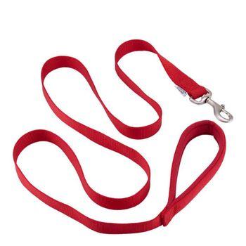Ancol Nylon Padded Dog Lead Red 1.8mx25mm Puppy Leads Collars Harnesses