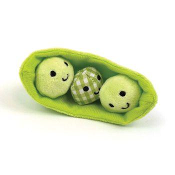 Tabby Patch Catnip Pea Pods Cat Toys 2pk