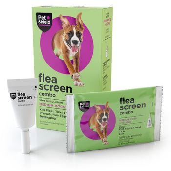 Pet Shield Flea Screen Combo for Medium Dogs 1 Pipette