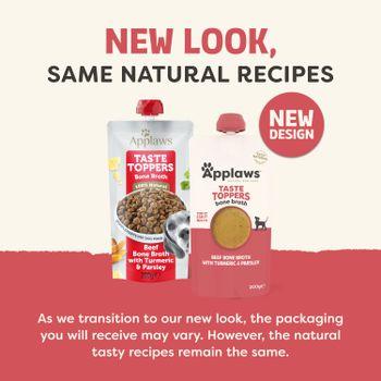 Applaws Taste Toppers Beef Bone Broth with Turmeric & Parsley 6x200ml
