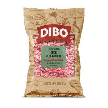DIBO Free Flow Duck-Beef-Offal Raw Dog Food 1kg