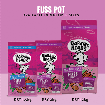 Barking Heads All Hounder Fuss Pot Duck Dry Dog Food, 2kg