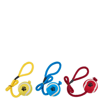 R&R | Tennis Ball On Rope | Interactive pet toy