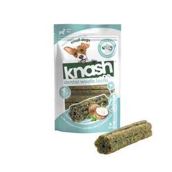 Knash Woofa Loofa Small Mint or Apple Dog Treat 7 Pack 115.5g