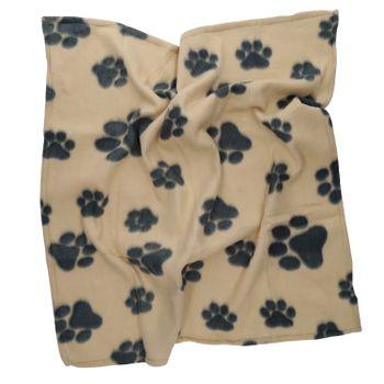 Pet Living Pet Blanket, Black & Beige. M-L