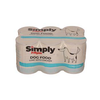 Simply Jollyes Working Dog Food Chicken in Loaf 6x395g