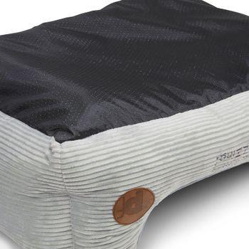 Petface Grey Cord Square Pet Bed