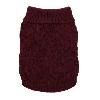 Rufus & Rosie Cable Knit Jumper Burgundy M+
