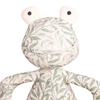 Morris & Co. Willow Bough Print Frog Dog Toy