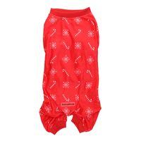 Rufus & Rosie Candy Cane Christmas Dog Pyjamas Small