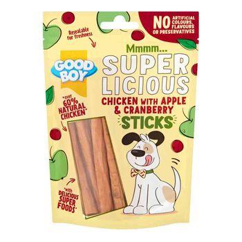 Goodboy Superliscious Chicken with Apple Cranberry Sticks Dog Treats 110g