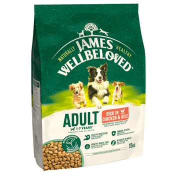 JAMES WELLBELOVED® Adult Dry Dog Food Chicken & Rice 15kg