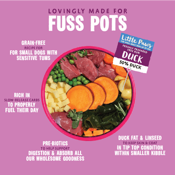 Barking Heads Little Paws Fuss Pot Duck Dry Dog Food, 1.5kg