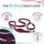 Halti Anatomy Multi Dog Lead Magenta Small