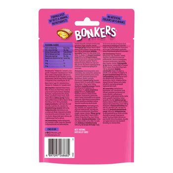 Bonkers Cat Bites, Crunchy & Soft Bangin' Beef Flavoured Cat Treats 60g 