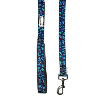 Doodlebone Bold Padded Dog Lead Electric Party 20mm