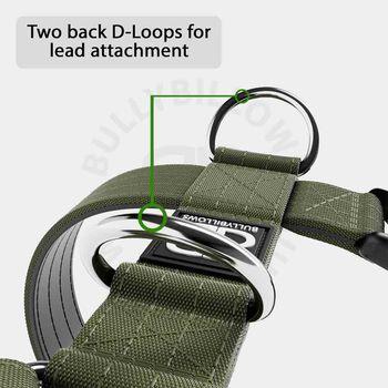 BullyBillows Khaki Dog TRI-Harness Small
