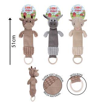 Squeaker Plush Rope Animal Dog Toy