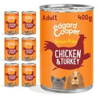 Edgard & Cooper Adult Wet Food Tin Chicken & Turkey 6x400g