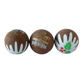Sportspet High Bounce Christmas Pudding Ball