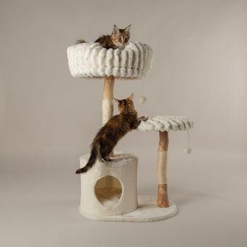 Scruffs Colorado Cat Scratching Tree Cream