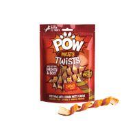 POW Meaty Twists Chicken and Beef Dog Treat 10 Pack 120g