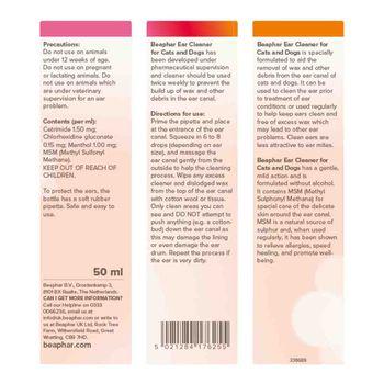 Beaphar Ear Cleaner for Cats  & Dogs, 50ml