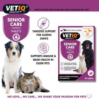 VetIQ Senior Care for Cats and Dogs 45 tablets