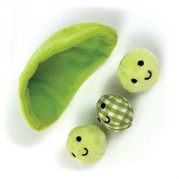 Tabby Patch Catnip Pea Pods Cat Toys 2pk