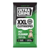 UltraGrime Pet Cleanup Xxl Clothwipes 20 Pack