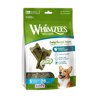 Whimzees by Wellness Soft Stix Small Daily Dental Chew Value Bag 28 Pack