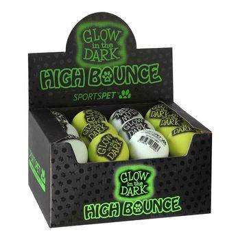 SPORTSPET High Bounce Glow In The Dark Ball Natural Rubber Dog Ball