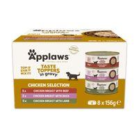 Applaws Taste Toppers Chicken Selection in Gravy 8x156g