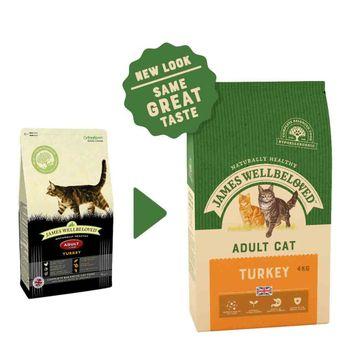 James Wellbeloved Adult Turkey & Rice, Dry Cat Food, 4kg