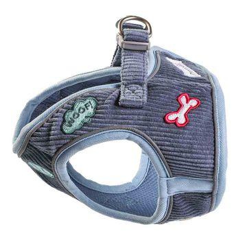 Doodlebone Snappy Dinky Blue Dog Harness 1