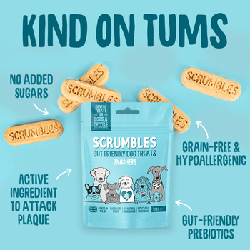 Scrumbles Gnashers for Dogs, Daily Dental Sticks 125g