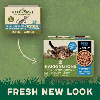 Harringtons Fish In Jelly Wet Cat Food, 12x85g