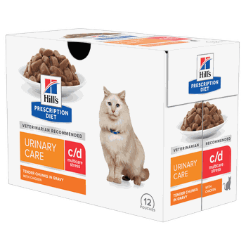 Hill'S Prescription Diet C/D Multicare Stress Urinary Cat Wet Food With Chicken 12X85g