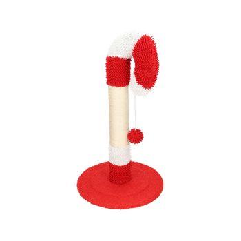 Rufus & Rosie Candy Cane Christmas Cat Scratcher