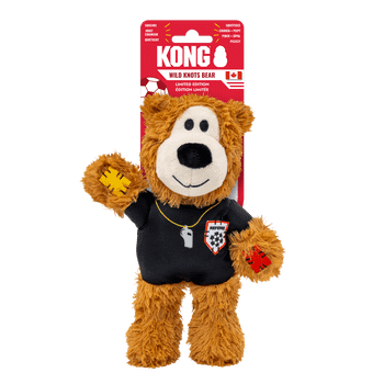 KONG Wild Knots Sport Referee Bear Dog Toy Medium