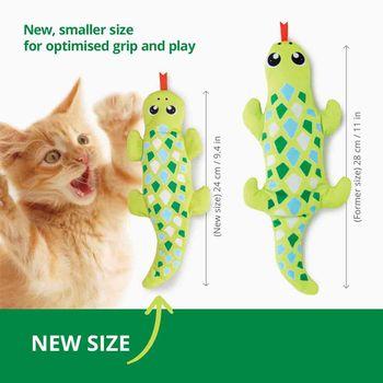 Catit Electronic Mini Groovy Gecko Cat Toy, Green