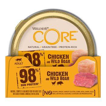 Wellness CORE 98% Chicken and Wild Boar Adult Cat Wet Food 85g