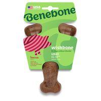Benebone Wishbone Bacon Dog Toy Small
