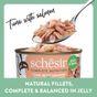 Schesir Complete and Balanced Wet Cat Food Salmon Fillet in Jelly 85g