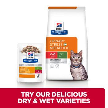 Hill'S Prescription Diet C/D Multicare Stress + Metabolic Dry Cat Food With Chicken 3kg