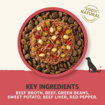 Applaws Taste Toppers Beef with Green Beans, Sweet Potato & Red Pepper in Broth Dog Food 12x85g