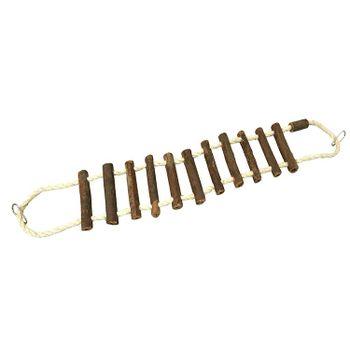 Natural Rope And Log Bird Bridge Medium