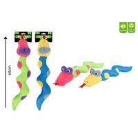 Smart Choice Plush Snake Dog Toy with Squeaker